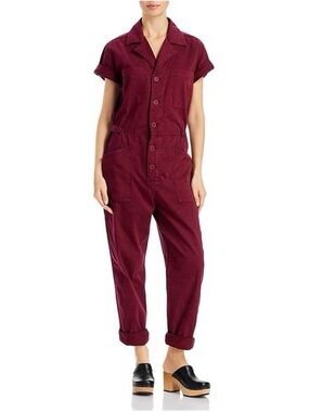 Pistola Grover Short Sleeve Field Suit Jumpsuit Red Merlot Size
Small